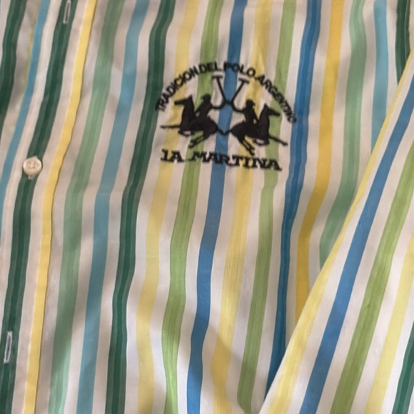 La Martina Buenos Aires Shirt Mens Tradicion Del Polo Argentino Size L - Picture 1 of 8